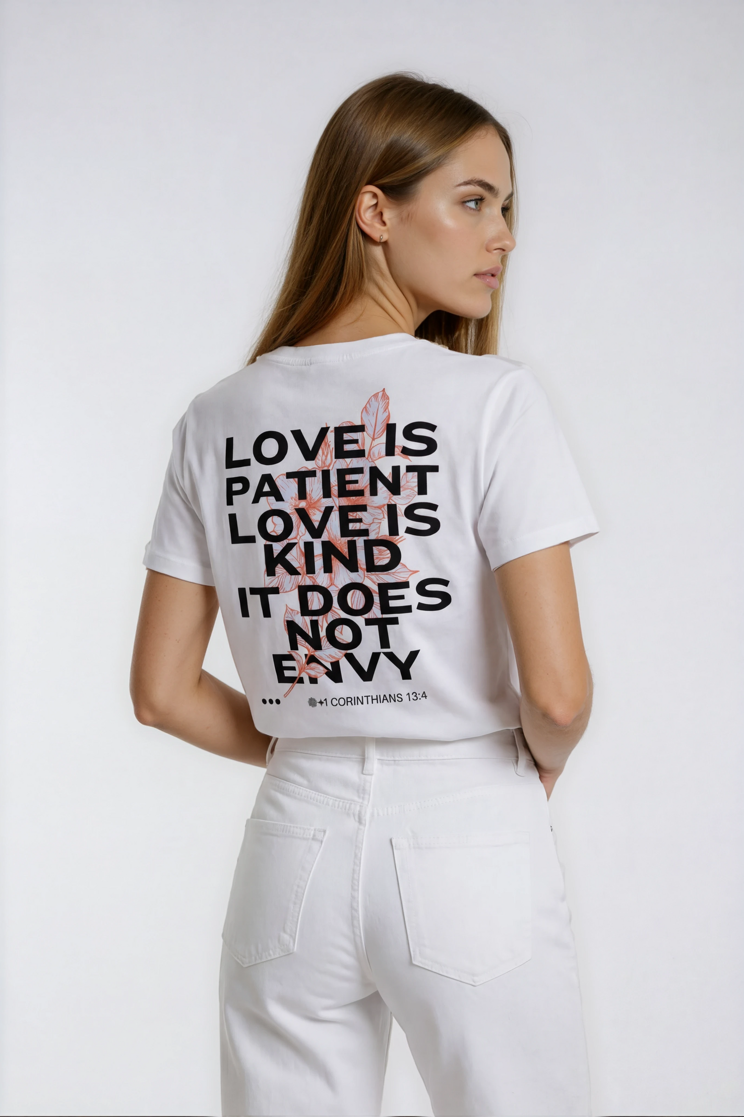 "1 Corinthians 13:4" Premium Women's T-Shirt