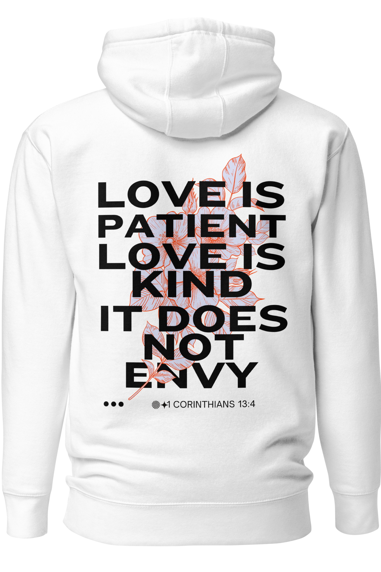 "1 Corinthians 13:4" Premium Unisex Hoodie