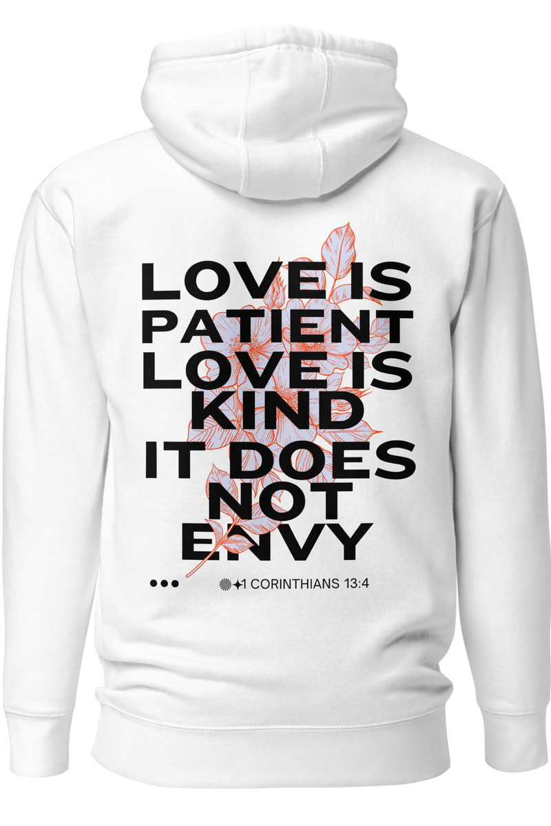 "1 Corinthians 13:4" Premium Unisex Hoodie